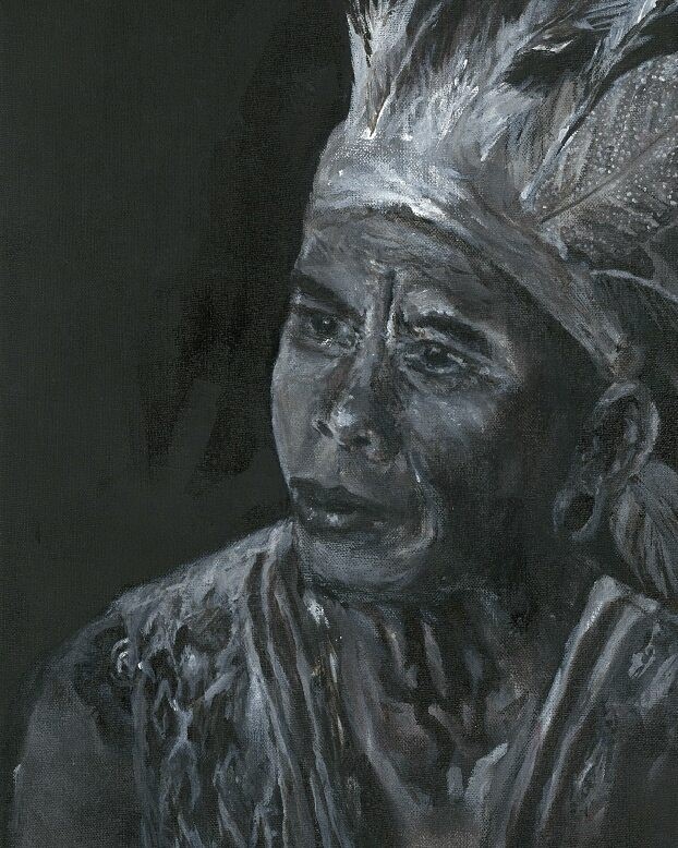 A portrait of Rentap